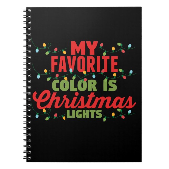 Cuaderno Mi Color Favorito Son Las Luces Navidades (Frente)