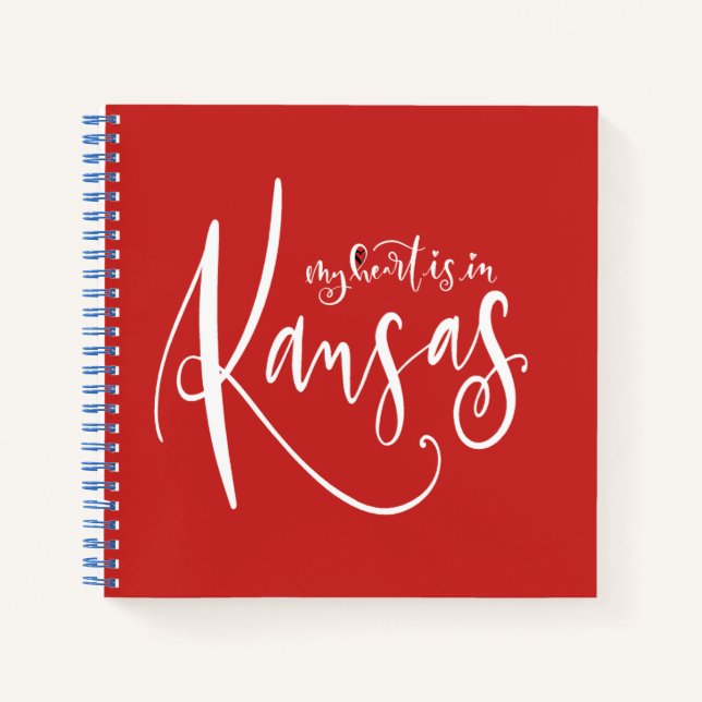 Cuaderno Mi corazón está en Kansas Notebook (Anverso)