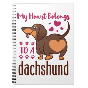 Cuaderno Mi corazón pertenece a un Dachshund