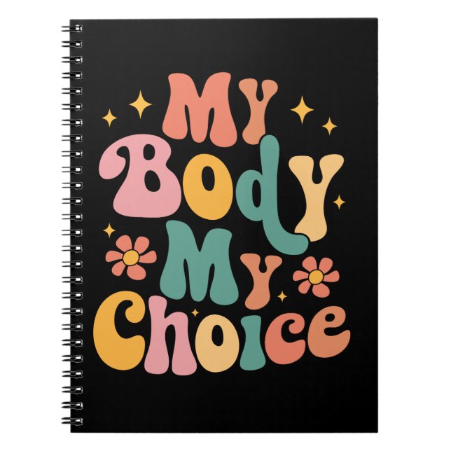Cuaderno Mi cuerpo Mi elección Feminista Pro elección (Frente)