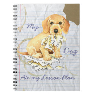Cuaderno Mi Dachshund Caballo Ate mi Plan de Lecciones