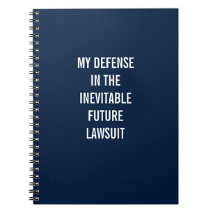 Cuaderno Mi Defensa En La Inevitable Demanda Futura