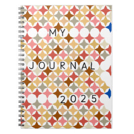 Cuaderno MI DIARIO 2025 diario con formas gráficas simples