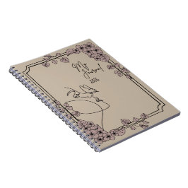Cuaderno Mi Diario 2026 – Estética de Arte de Línea Floral 