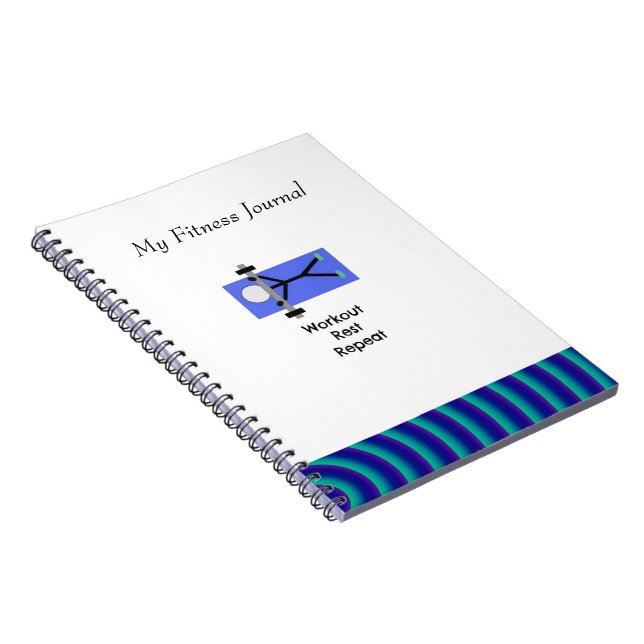 Cuaderno Mi diario de fitness de entrenamiento (Lado Derecho)