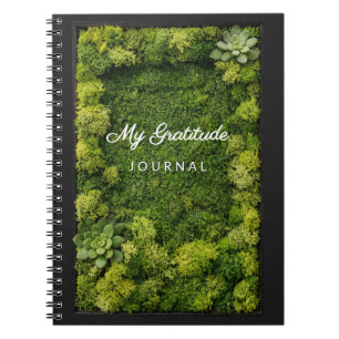 Cuaderno Mi Diario de Gratitud Verde Aesthetic Bienestar Mu