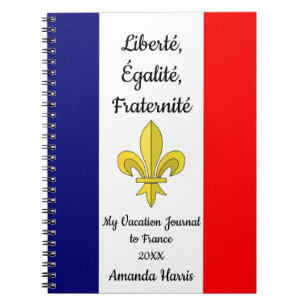 Cuaderno Mi diario de las vacaciones a Francia