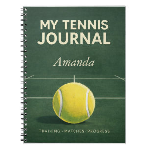 Cuaderno Mi Diario de Tenis – Entrenamiento Personal y Regi