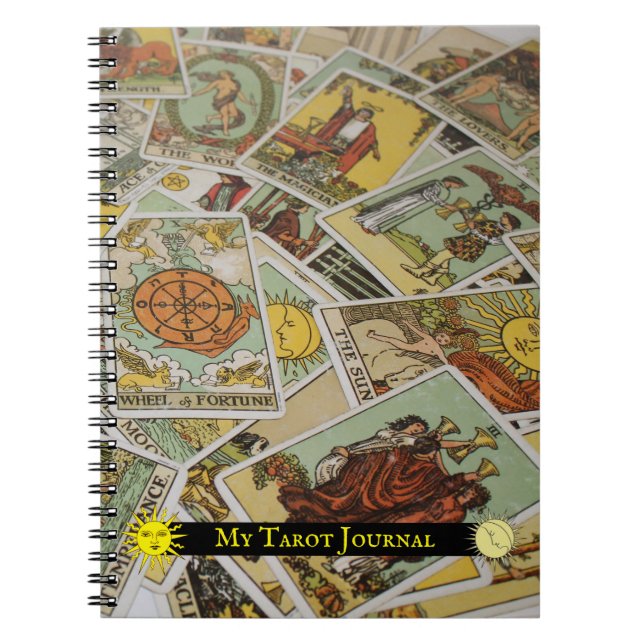 Cuaderno Mi Diario Tarot - Sun y luna de RWS (Frente)