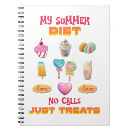 Cuaderno Mi dieta de verano sin llamadas solo golosinas