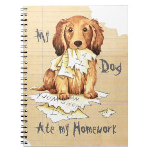 Cuaderno Mi duradero Dachshund se comió mi hogar