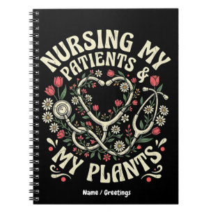 Cuaderno Mi Enfermería Retro Floral Steth