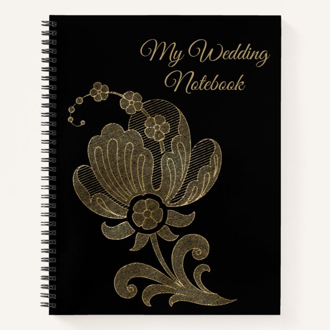 Cuaderno Mi filme de oro para portátiles Boda en negro (Anverso)