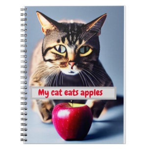 Cuaderno mi gato come manzanas