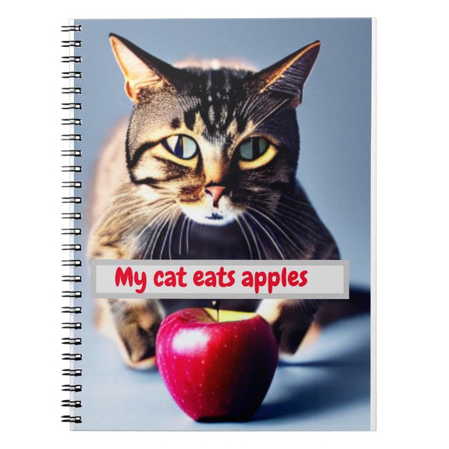 Cuaderno mi gato come manzanas (Frente)