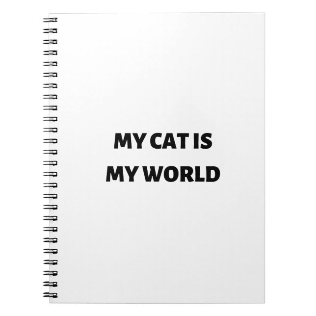 Cuaderno Mi gato es mi mundo (Frente)