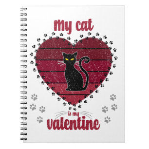 Cuaderno Mi Gato Es Mi Valentín   Regalo de valentía