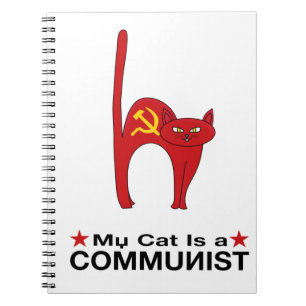 Cuaderno Mi gato es un gran regalo COMUNISTA ideas política
