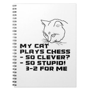 Cuaderno Mi gato juega al ajedrez
