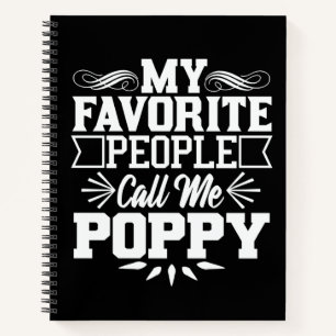 Cuaderno Mi gente favorita me llama regalo del Día del Padr