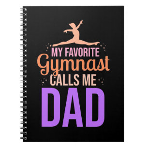 Cuaderno Mi gimnasta favorita me llama papá