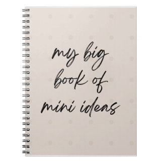 Cuaderno "Mi gran libro de mini ideas"