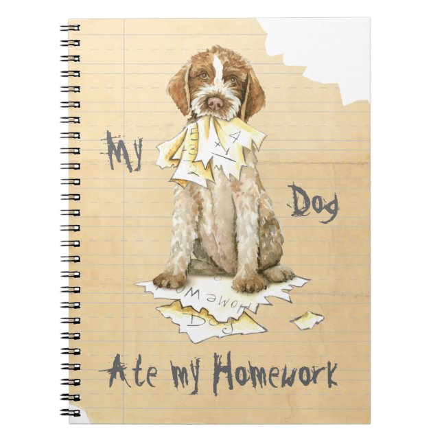Cuaderno Mi Griffon comió mi preparación (Frente)