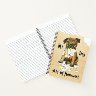 Cuaderno Mi Griffon de Bruselas comió mi hogar