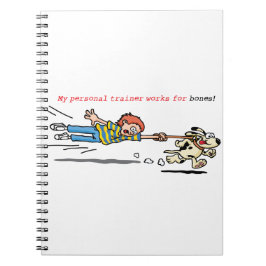 Cuaderno Mi instructor personal trabaja para los huesos