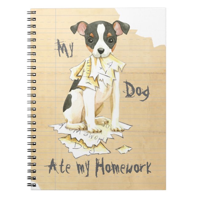 Cuaderno Mi juguete Fox Terrier se comió mi casa (Frente)
