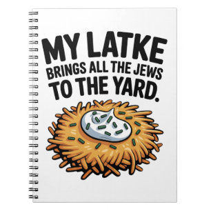 Cuaderno Mi Latke trae a todos los judíos al Yard Hanukkah