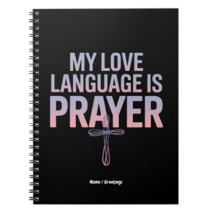 Cuaderno Mi Lenguaje De Amor Es Oración Jesús Diseño Cristi
