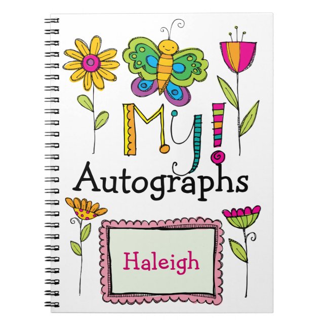 Cuaderno Mi libro de autografos - SRF (Frente)