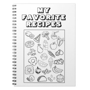 Cuaderno Mi libro de recetas favoritas
