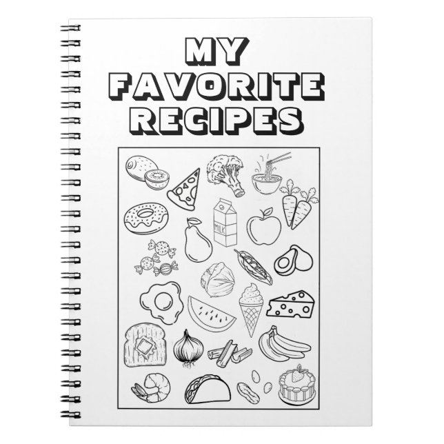 Cuaderno Mi libro de recetas favoritas (Frente)