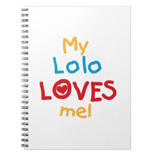 Cuaderno Mi Lolo me ama camisetas y regalos