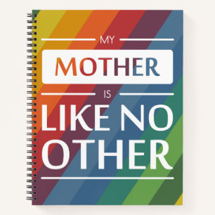 Cuaderno Mi madre no es como ningún otro