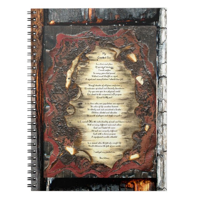 Cuaderno Mi mayor pecado (Frente)