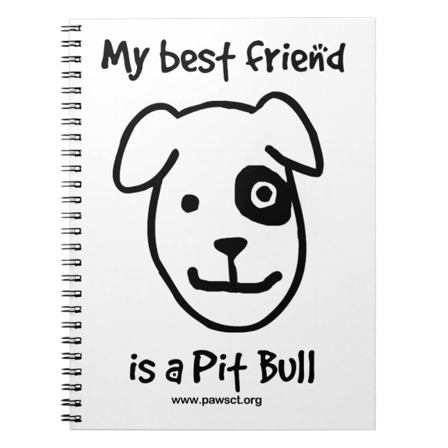 Cuaderno Mi mejor amigo es un pitbull (Frente)