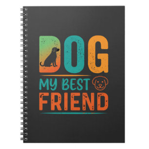 Cuaderno Mi mejor amigo perro diseño retro