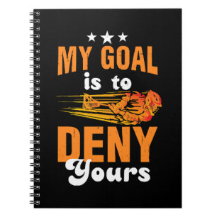 Cuaderno Mi meta es negar el tuyo Lacrosse