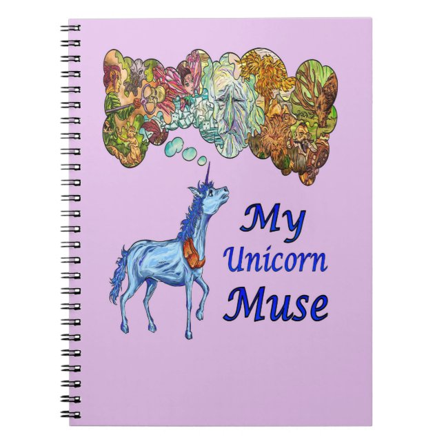 Cuaderno Mi musa de unicornio (Frente)