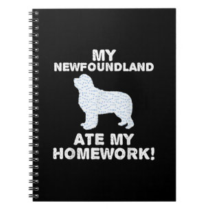 Cuaderno Mi neonato se comió mi tarea regalo de amante de