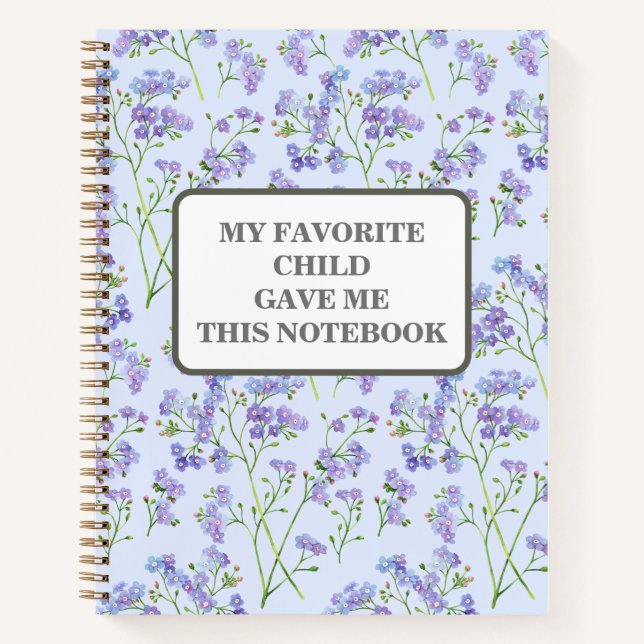 CUADERNO MI NIÑO FAVORITO ME DIO ESTE TÍTULO DE NOTEBOOK (Anverso)