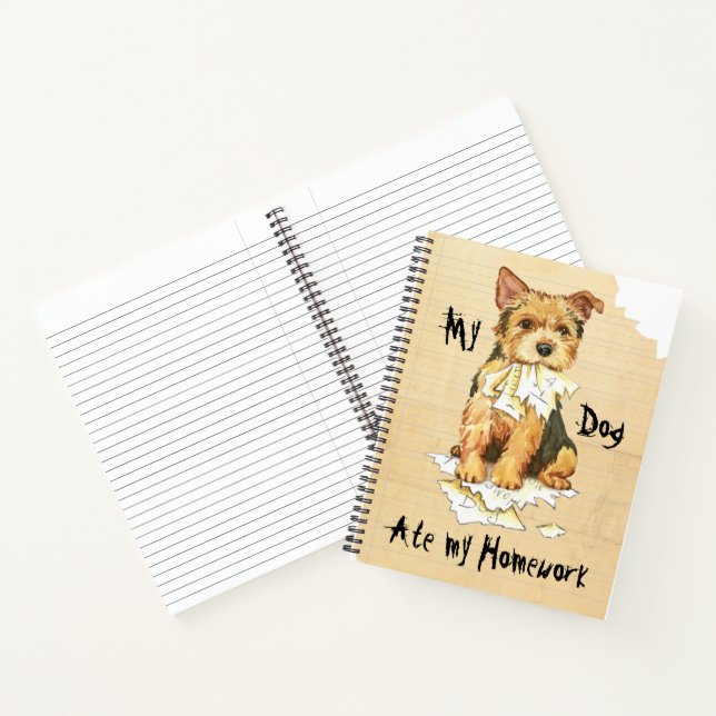 Cuaderno Mi Norwich Terrier Se Comía Mi Casa (Interior)