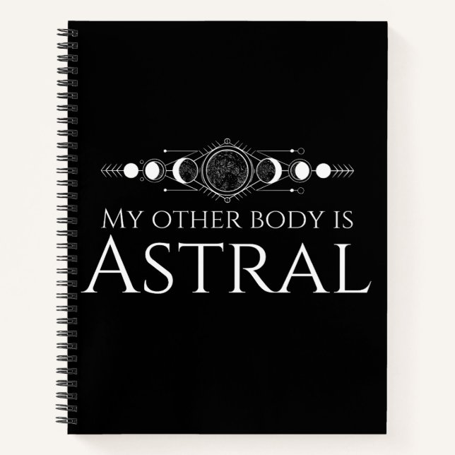 Cuaderno Mi otro cuerpo es Astral (Anverso)
