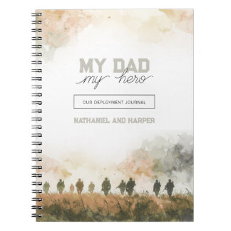 Cuaderno Mi Papá Mi Heroe Regalo de Despliegue para Papá de