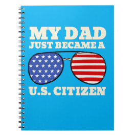 Cuaderno Mi papá se convirtió en un ciudadano estadounidens