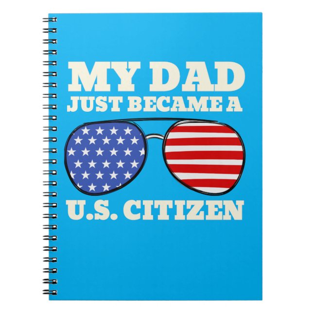 Cuaderno Mi papá se convirtió en un ciudadano estadounidens (Frente)