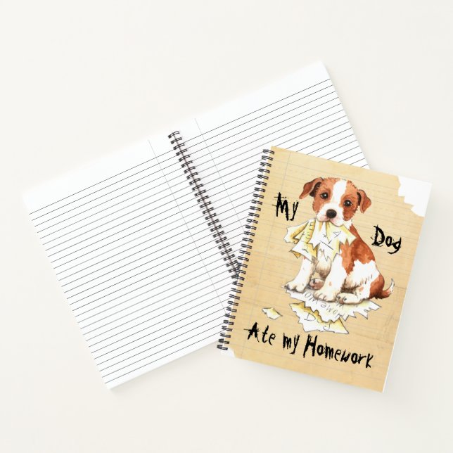 Cuaderno Mi Parson Russell Terrier comió mi casa (Interior)